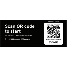 EV QR sign for EVBox (Monta)