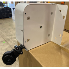 LEFT hand Cable Retractor, 40-50N, 2.7-3m 1" hose clamp with (inner) 20mm gasket insert for EV Charging