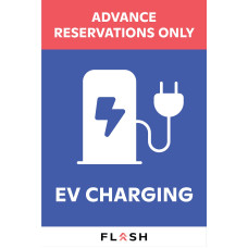 ADVANCE RESERVATION parking space sign