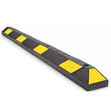 Parking Stops - 6', Rubber, Black/Yellow